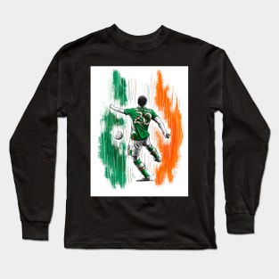 Wes Hoolahan - Ireland Euro 2016 Football Artwork Long Sleeve T-Shirt